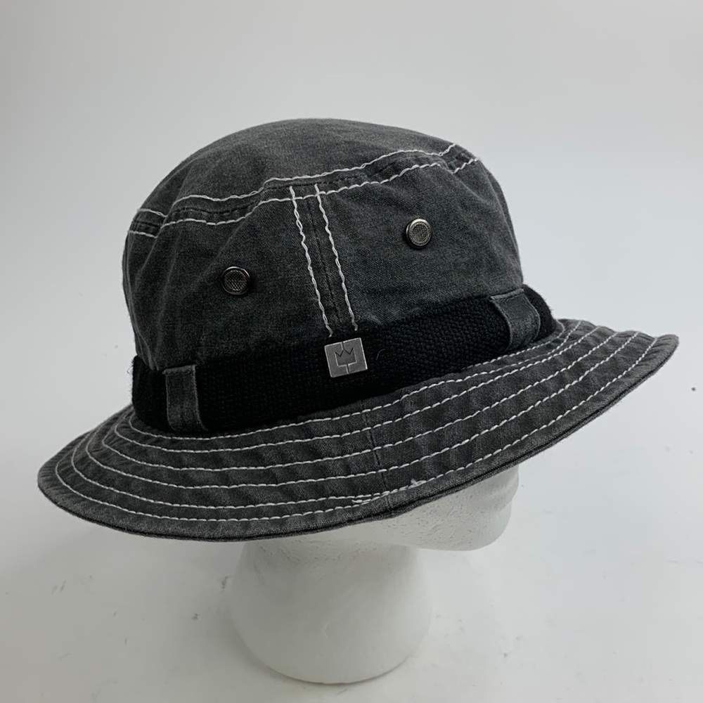 💰Bundle 3/$30 Crown Car 1934 Bucket Hat Gray canvas Black trim Lined